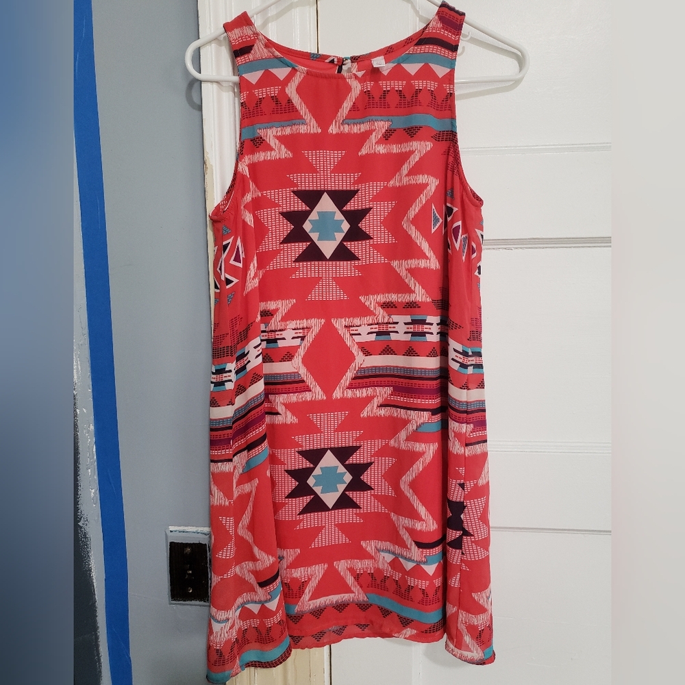 S Aztec Pattern Dress